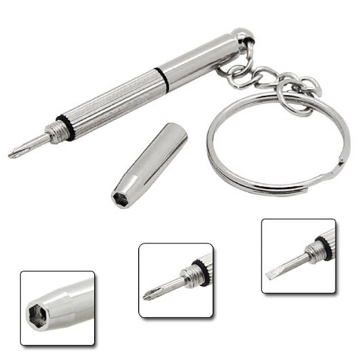 3-in-1 Eyeglass Screwdriver Kit – Flat Phillips Hex with