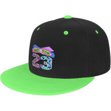 Gorra ajustable estilo hip hop de los 90 con cierre a presión y mezcla de algodón.