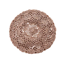 Breathable Knitted Cap Lightweight Crochet Cutout Hat-Khaki