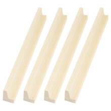 Domino-Halter aus Holz, 4 Stück, 7,5 x 0,9 x 0,7 Zoll
