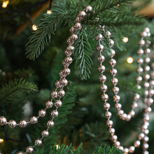 Faux Pearl Beads Garland Silver5M