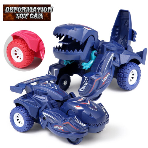 2-in-1 Dinosaurier-Transformationsauto-Spielzeug, ABS, Trägheitsantrieb