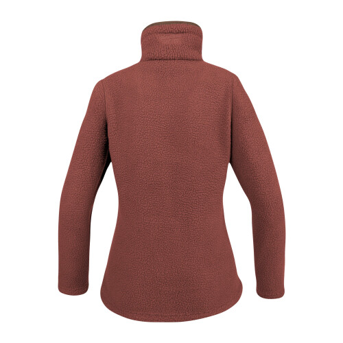 JACK PYKE JACK PYKE Ladies Half Zip Sherpa Fleece Pullover Burnt Copper Medium 1