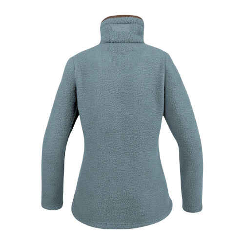 JACK PYKE JACK PYKE Ladies Half Zip Sherpa Fleece Pullover Ice Blue X-Large 1