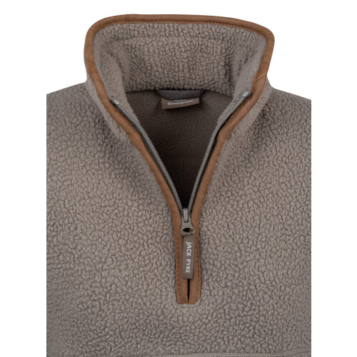 JACK PYKE JACK PYKE Ladies Half Zip Sherpa Fleece Pullover Shiitake Medium 1