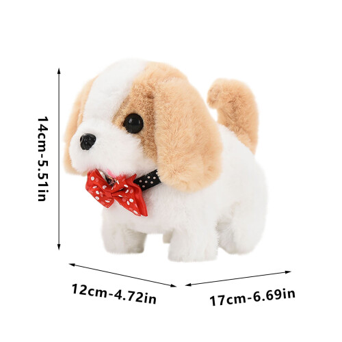 Cachorrinho de pelúcia elétrico que anda, brinquedo para crianças. 1