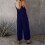 Women's loose-fitting sleeveless bodysuit with adjustable-Red S 7