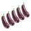 Mini vinete mov, 5 buc. fructe artificiale din PVC 4