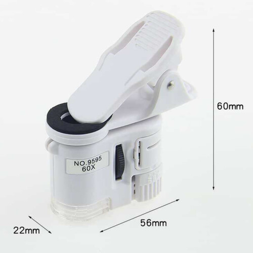 Microscope portable pour smartphone à LED 60X 2