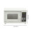 Mini microwave oven model white room decor 2