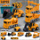 Magnetisches Transformations-Baumaschinenauto-Spielzeugset 2
