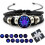 Verstelbare leren armband met sterrenbeeld (12 tekens) 2
