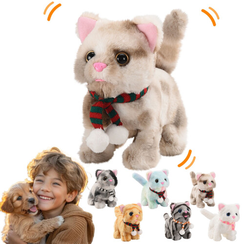 Peluche interactivo de gato que camina (10,9 cm) 2