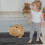 Hippo Stuffed Animal Soft Grey Standing Plush Toy Set 2