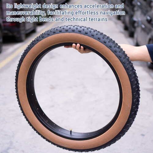Pneu dobrável de borracha para Fat Bike, 20x3.0 polegadas. 1