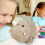 Set di peluche a forma di ippopotamo, colore grigio. 4