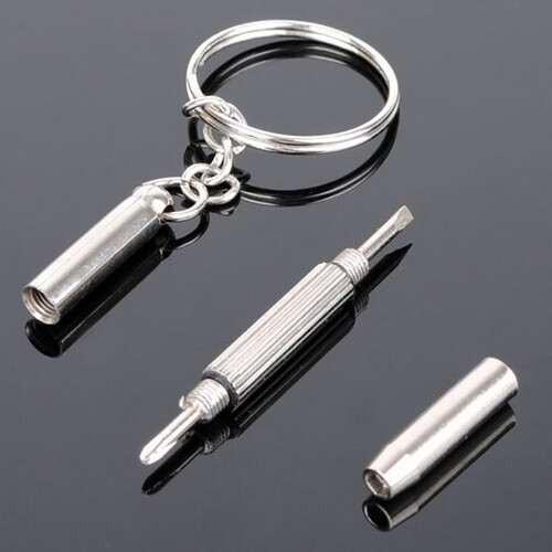 3-in-1 Eyeglass Screwdriver Kit – Flat Phillips Hex with 1