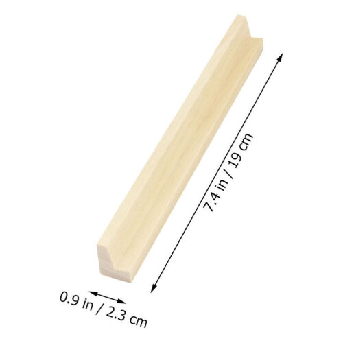 Ξύλινες θήκες για ντόμινο 4 τεμάχια 7,5x0,9x0,7 ίντσες 2