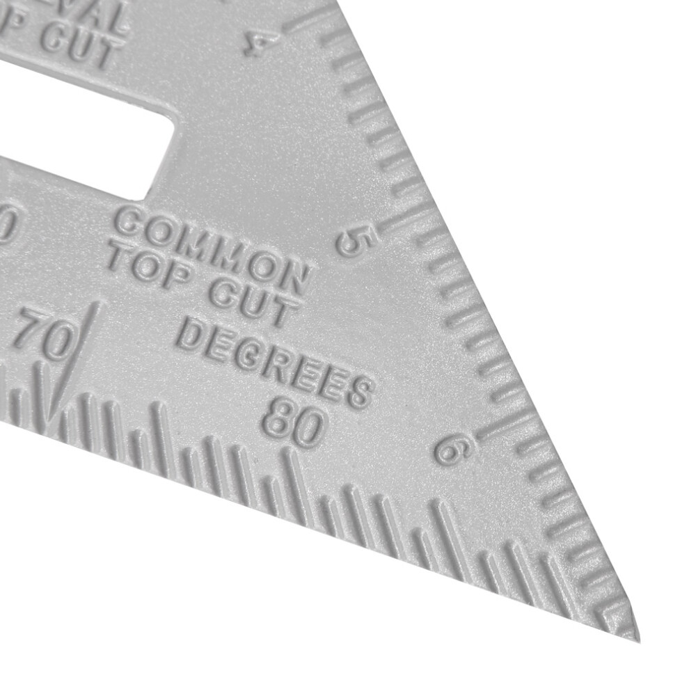 7Inch Aluminium Triangle 45/90 Ruler