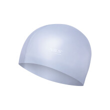 Gray Silicone Swimming Cap, Solid Color