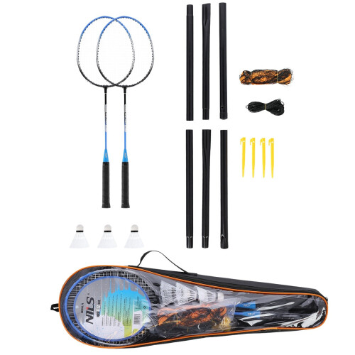 Badmintonová sada - 2 rakety, 3 míčky, síťovaný obal