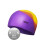 Multicolor Silicone Swimming Cap - Adult Size 2