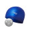 Dark Blue Silicone Swimming Cap - Solid Color, Dots 2