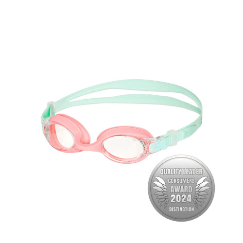 Junior zwembril, mint/roze, anti-condens lens 1