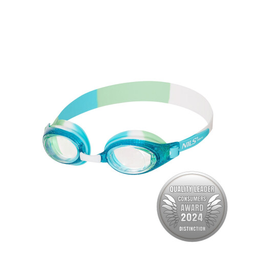 Junior Schwimmbrille, Blau, Antibeschlag, UV-Schutz 2