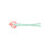 Junior zwembril, mint/roze, anti-condens lens 6