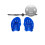 Blue Swimming Hand Paddles, Adjustable, Ergonomic Design 3