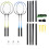 Set badminton – 4 rachete, 3 volane, plasă și husă 8