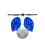 Blue Swimming Hand Paddles, Adjustable, Ergonomic Design 4