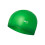 Green Silicone Swimming Cap - Solid Color, Adult Size 1
