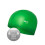 Green Silicone Swimming Cap - Solid Color, Adult Size 2