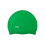 Green Silicone Swimming Cap - Solid Color, Adult Size 3