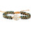 Boho Green Jasper Wrap -rannekoru, luonnonkivi 1