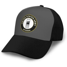 Gorra de béisbol para veteranos del ejército estadounidense – Ajustable, de algodón, con cierre a presión.
