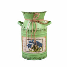 Qocolhg Shabby Metallvase Rustikale Milchkanne 1 Stück