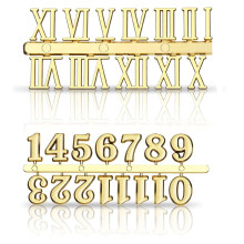 Kit di numeri per orologio in metallo – arabi o romani, 1 set