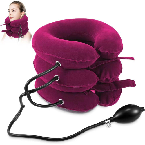 Dispositif de traction cervicale gonflable réglable
