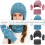 Strickmütze, Schal und Fäustlinge Set für Kinder 3