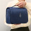 Beauty case blu navy da appendere con ganci pieghevoli 1