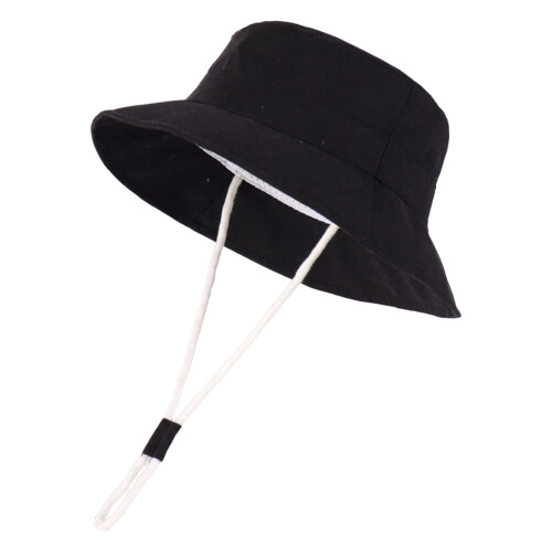 Gorro de bebé tipo cubo con protección UPF50+, ala ancha y ajustable, de mezcla de algodón. 2