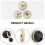 Clock Insert 70mm 80mm 90mm Gold Trim Quiet Movement 5