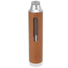 Holz-Zigarettenhalter-Aschenbecher 133x28mm Silber