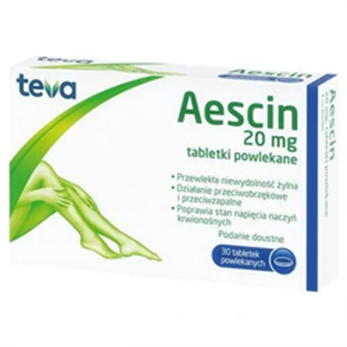 Aescin 30x tabs venous Diohespan Diosminex