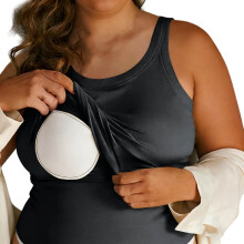 Built-in women's vest casual thin strap vest workout-Black L