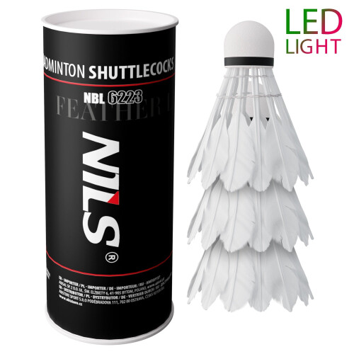 LED Feather Shuttlecocks, 3 Pack 1