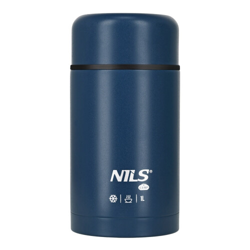 Lunch Thermos 1000ml, Blue, Insulated Flask